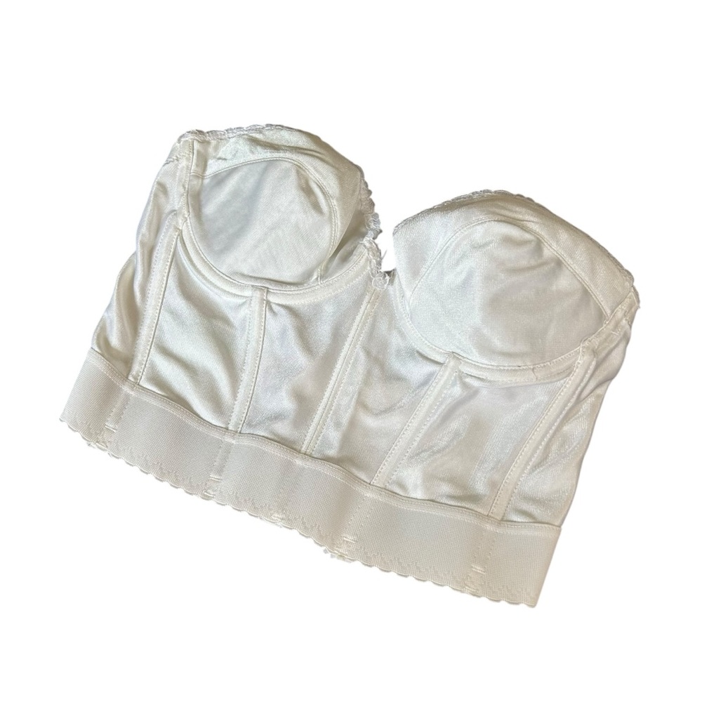 Off White Vintage Corset Bra Intimate Carnival Brand Women’s Size 38C!